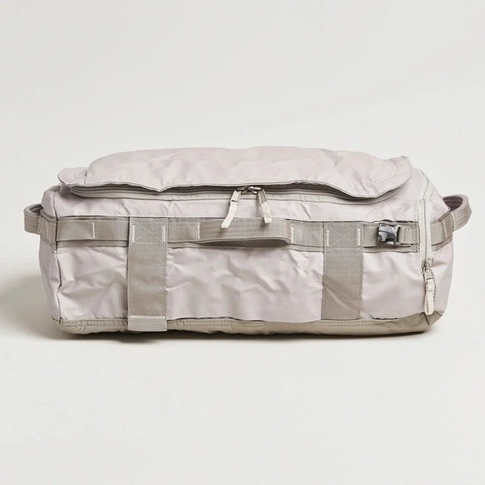 THE NORTH FACE Base Camp Voyager Duffel Backpack 32L Soapstone Grey NWT